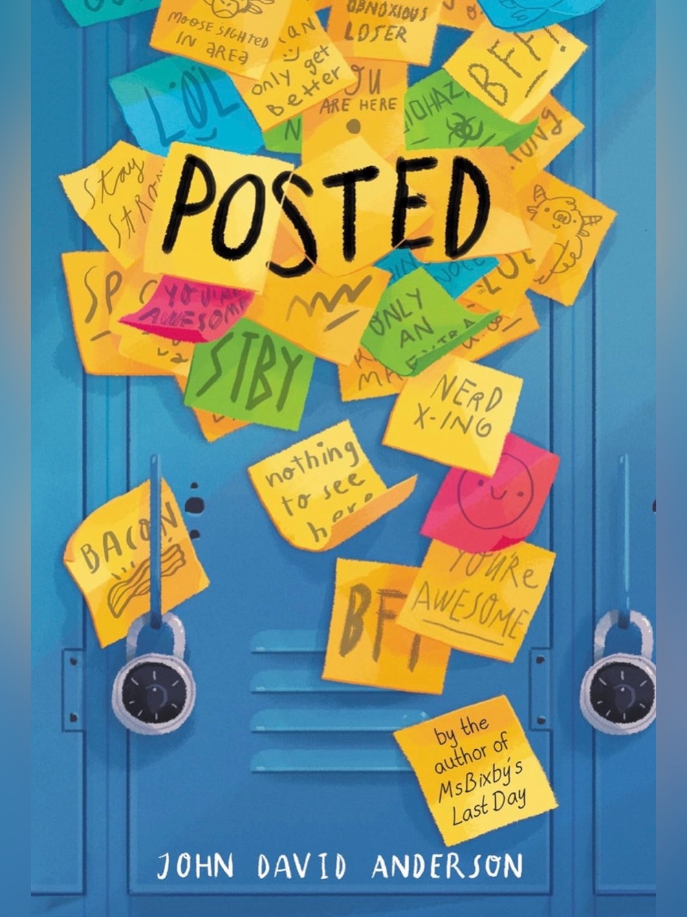 Posted - Blue Locker book by John David Anderson